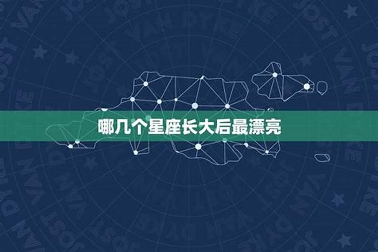 哪几个星座长大漂亮