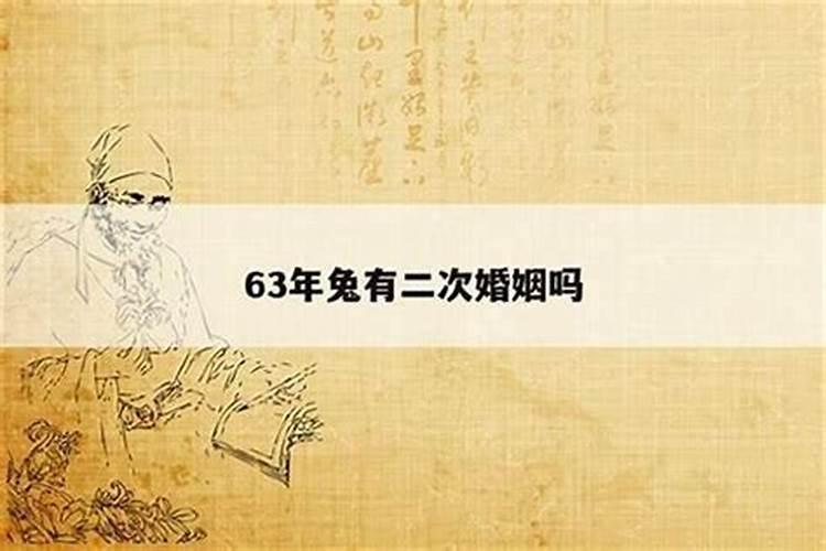 属兔63年今年婚姻离婚怎样呢