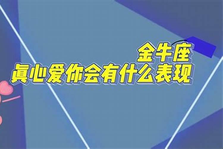 金牛男真心喜欢你会怎样