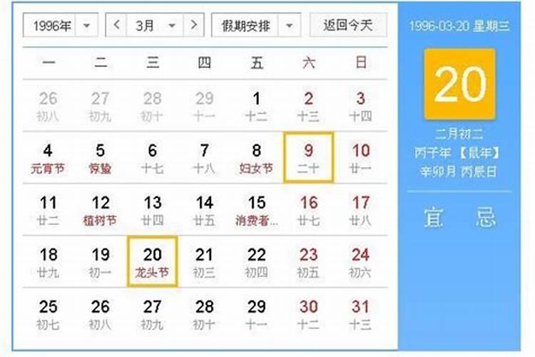 鼠年农历三月十五生日