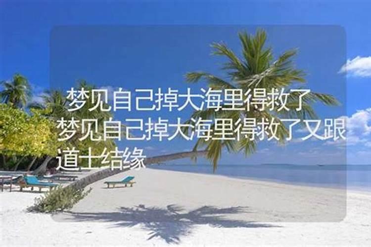 梦见大海自己掉下去了