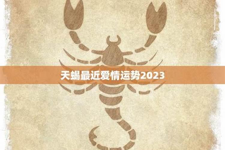 2023年天蝎座感情运势如何