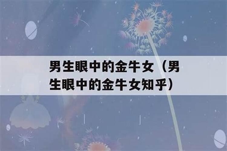 金牛女在星座男的眼中