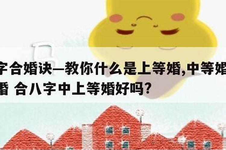 八字合婚中上等婚是什么意思