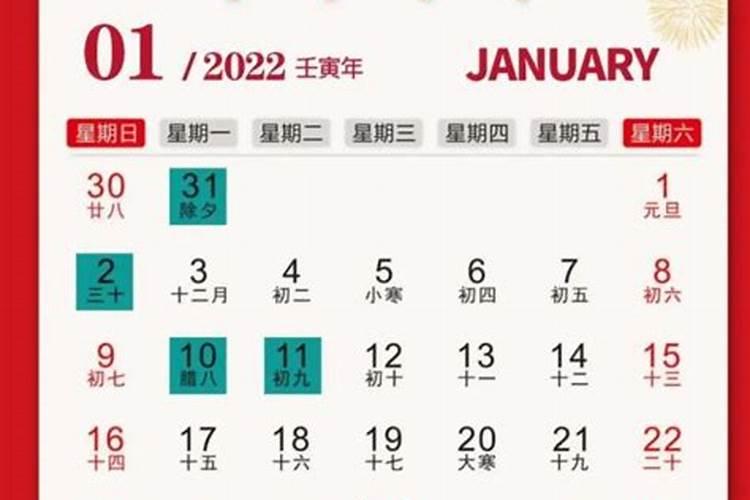 2022年装修吉日一览表12月