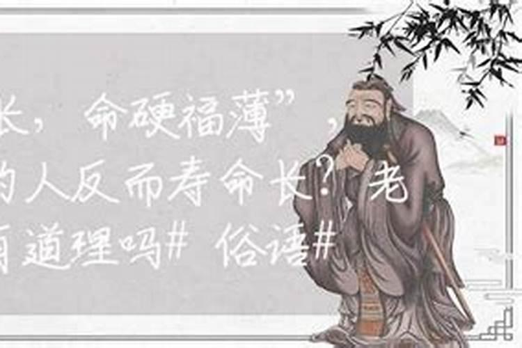 福薄命硬是什么意思