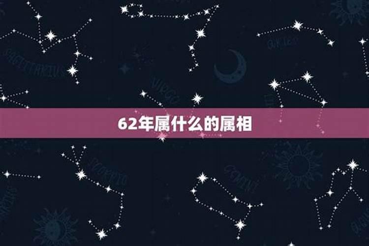 想知道62年属什么命