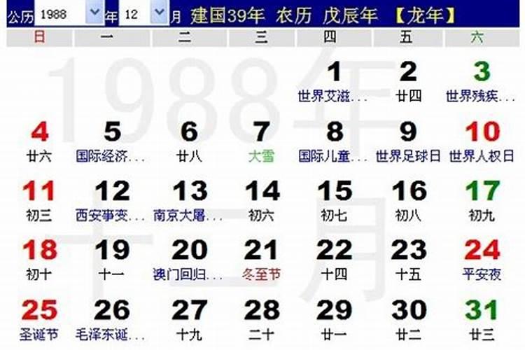 1988年12月16日农历命运